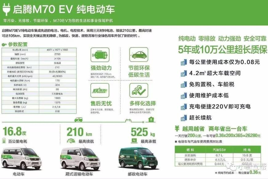 宁波启腾新能源物流车